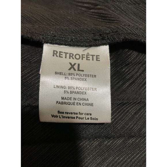 Retrofete 'Zoa' Black Polyester Dress Size XL - Picture 5 of 5